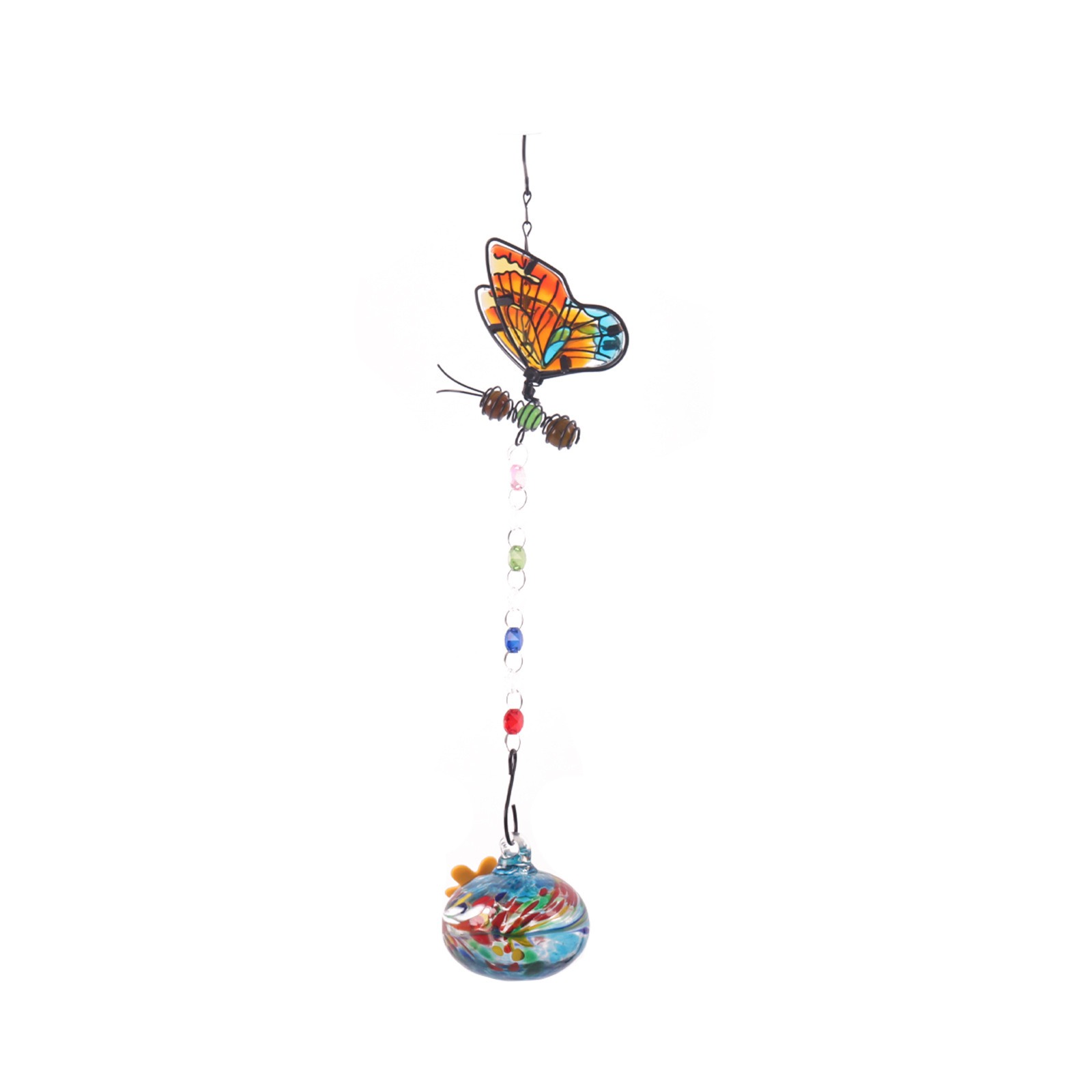 Dragonfly Wind Chimes Glass Bird Feeders