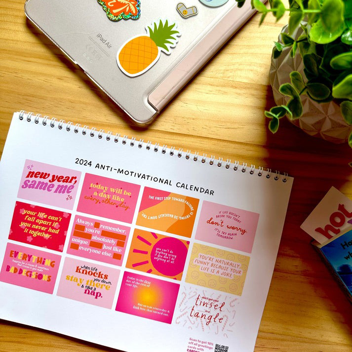 🤣2024 Anti-Motivational Wall Calendar