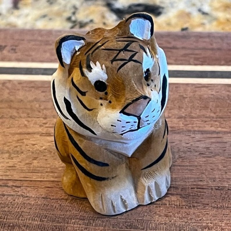 Animal Wood Carving Miniature Decor