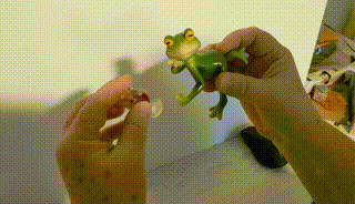 🐸 Frog Flower Pot Hanger Ornament🍷