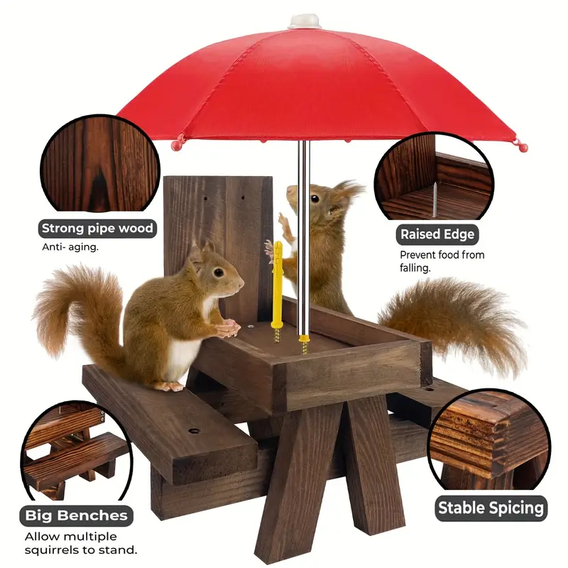 🐿️Squirrel Feeder with Umbrella (🔥Buy 2 Free Shipping🔥)