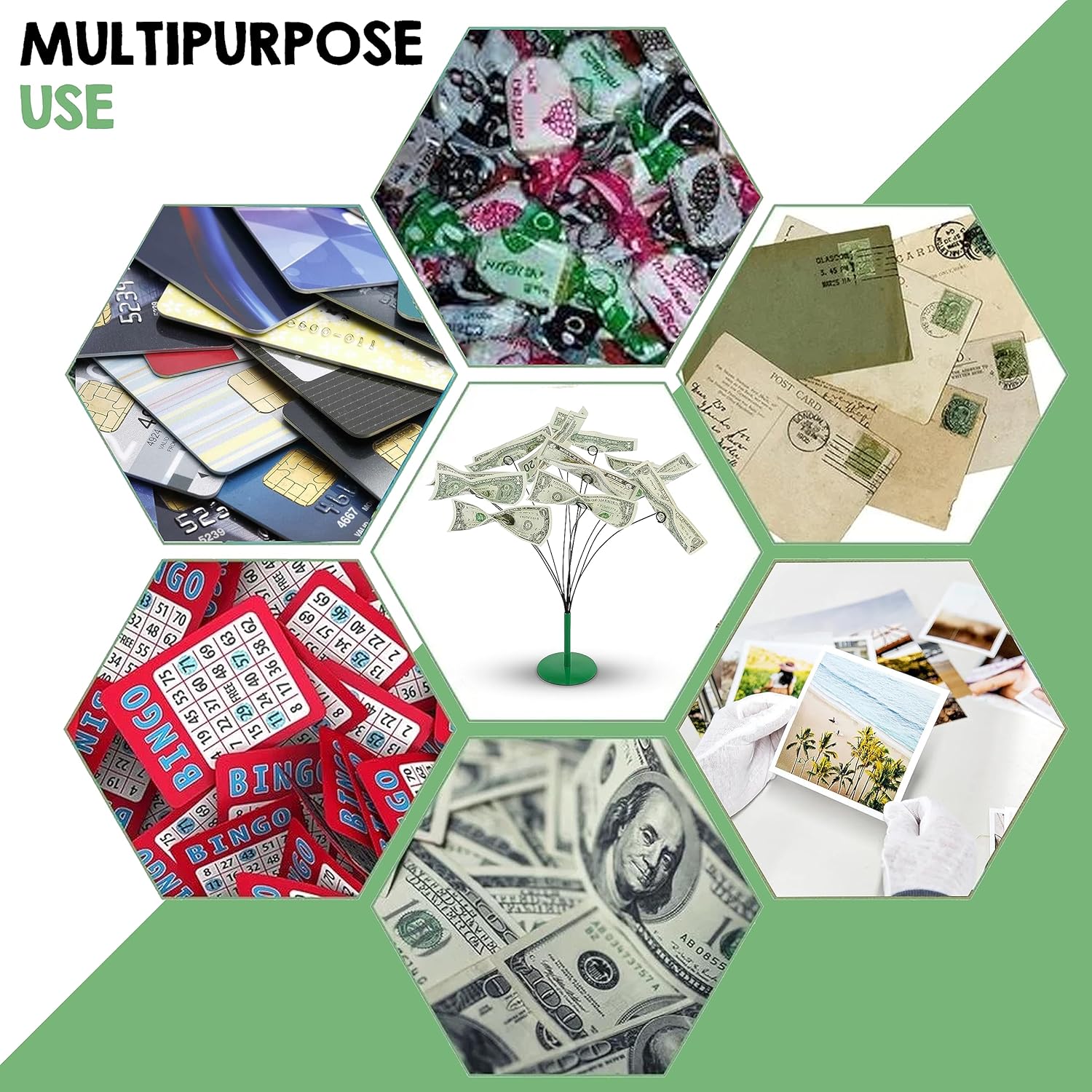 Flexible Branches for Displaying Money and Gift Cards