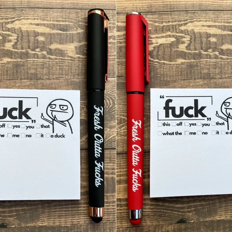 💝2023 CHRISTMAS GIFT - Fresh Outta Fucks Pad and Pen