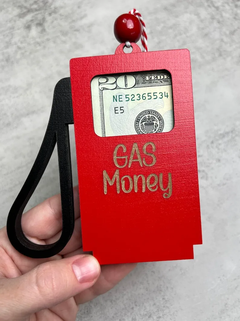 🎁💴Personalized 'Gas Money' Gift Card Holder