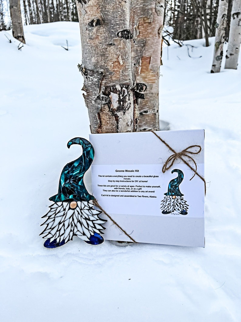 Sitting Fox Glass Mosaic Kit