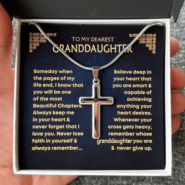 [ALMOST SOLD OUT]❗Grandson, Never Lose Faith - Cross Necklace