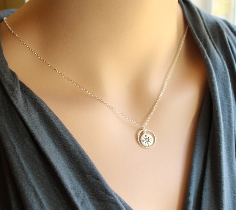 Graduation Inspirational Gift - Eternity Compass Necklace
