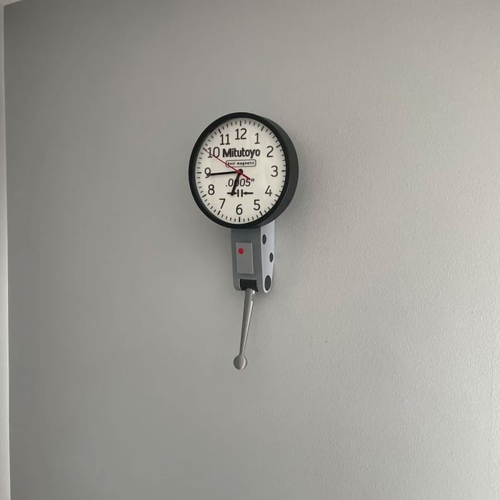 8" Dial Indicator Wall Clock