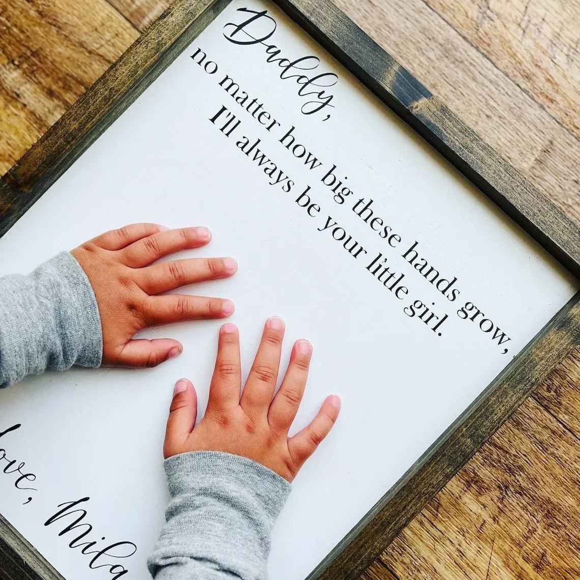 ❤Personalized DIY Handprint Father's Day Gifts
