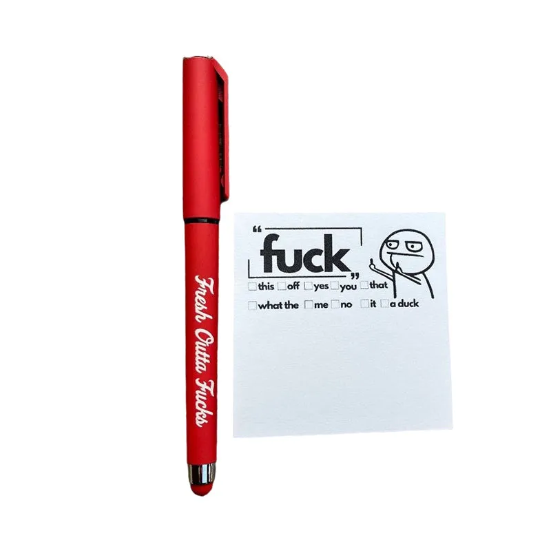 💝2023 CHRISTMAS GIFT - Fresh Outta Fucks Pad and Pen