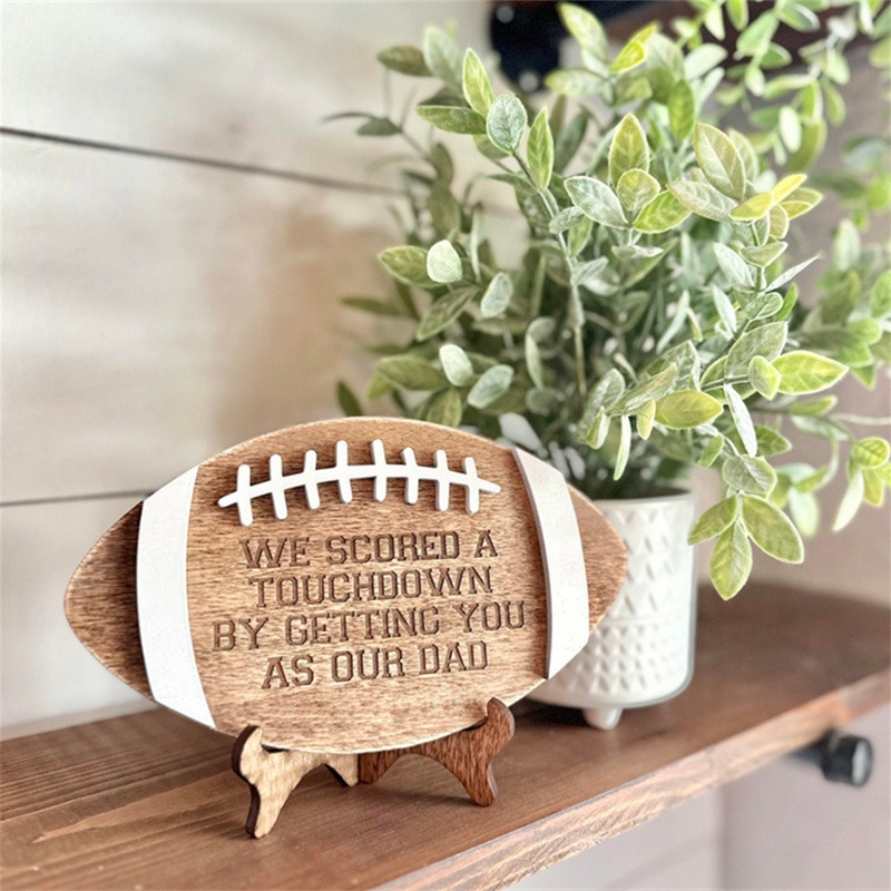 Football Sign for Dads-We scored a touchdown by getting you as our dad