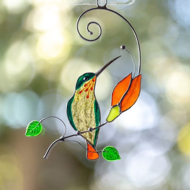 🐦Hummingbird Stained Suncatcher