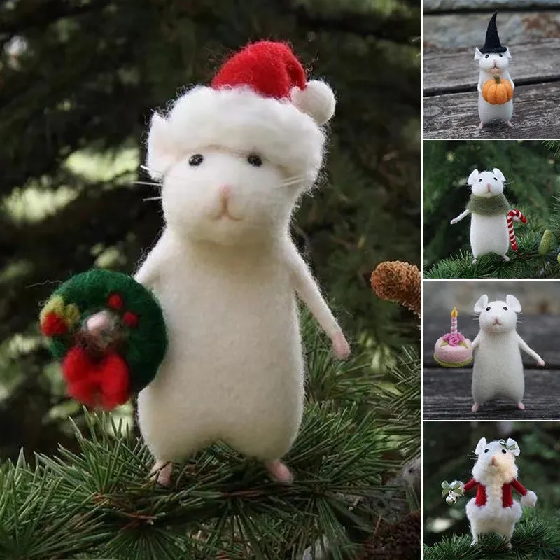 🐭Cute Felt Mouse Ornament