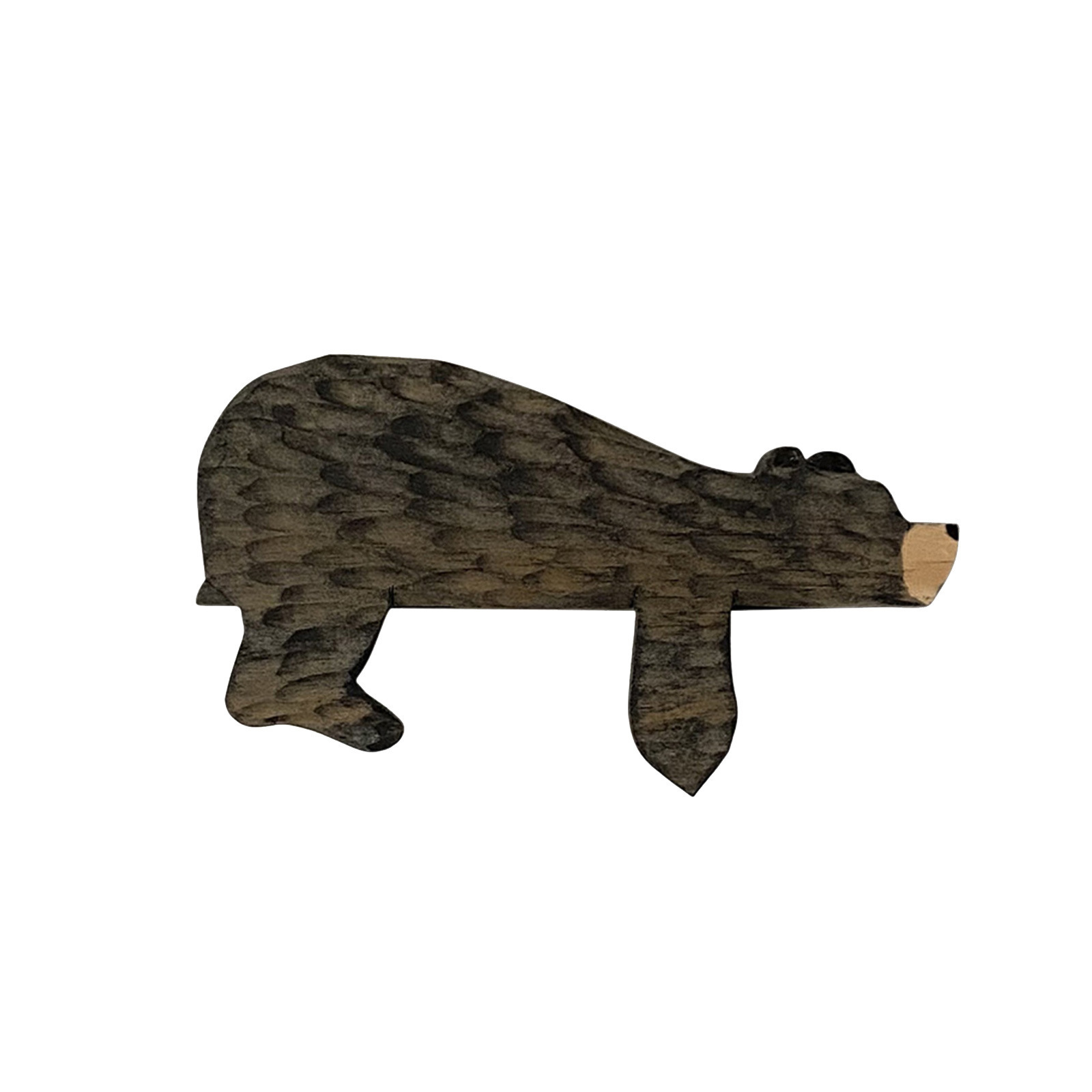 Wooden Lying-Down Bear Door Topper