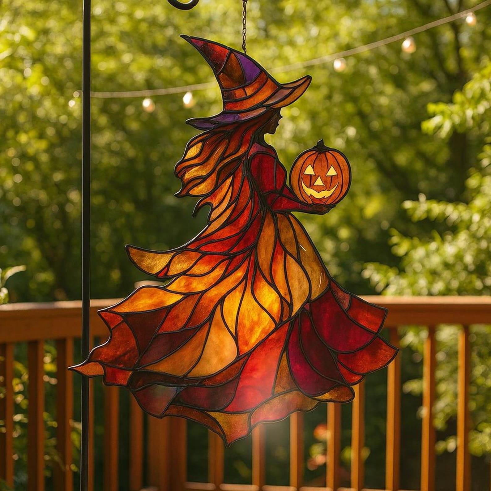 🎃🧙‍♀️Halloween Witch Acrylic Suncatcher Ornament