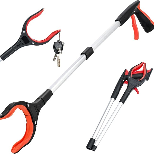 Foldable Grabber With 360° Swivel Clip