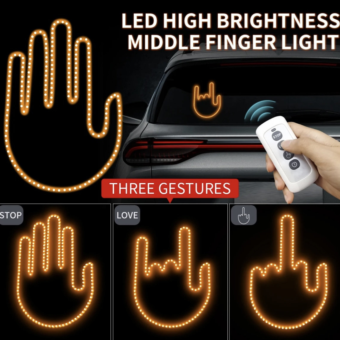 ✨Hot Sale 50% OFF--🤣Express LED Mood Signal Light🚗
