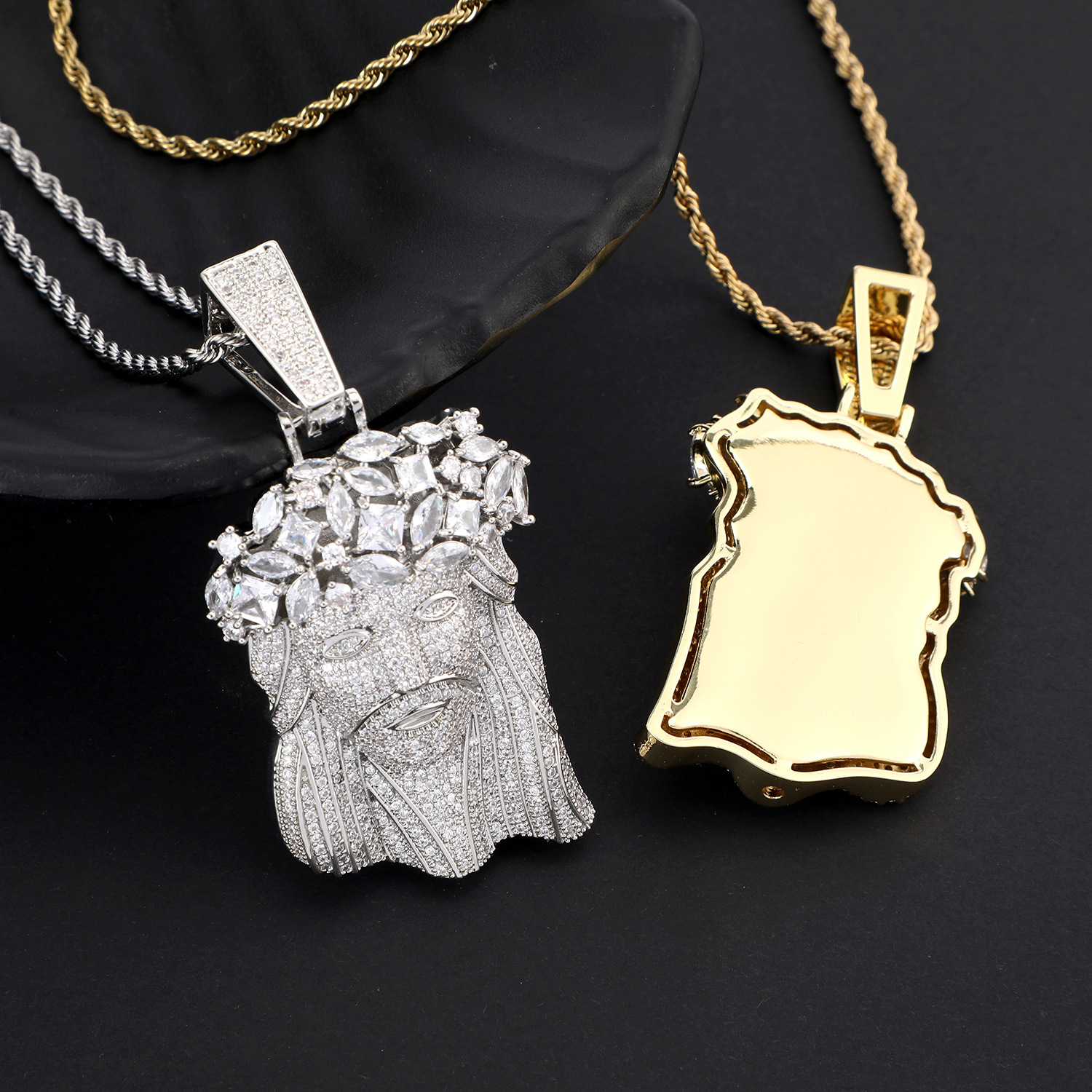 ✨ Divine Light Jesus Necklace: Where Faith Meets Bling