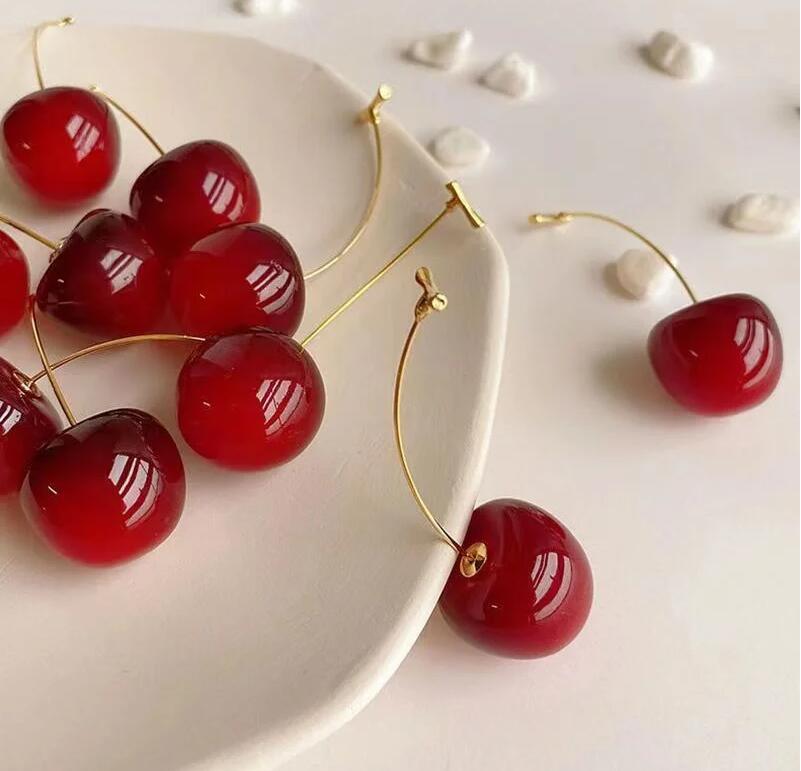 🍒 Playful Cherry Drop Earrings - Sweeten Your Look Instantly! 
