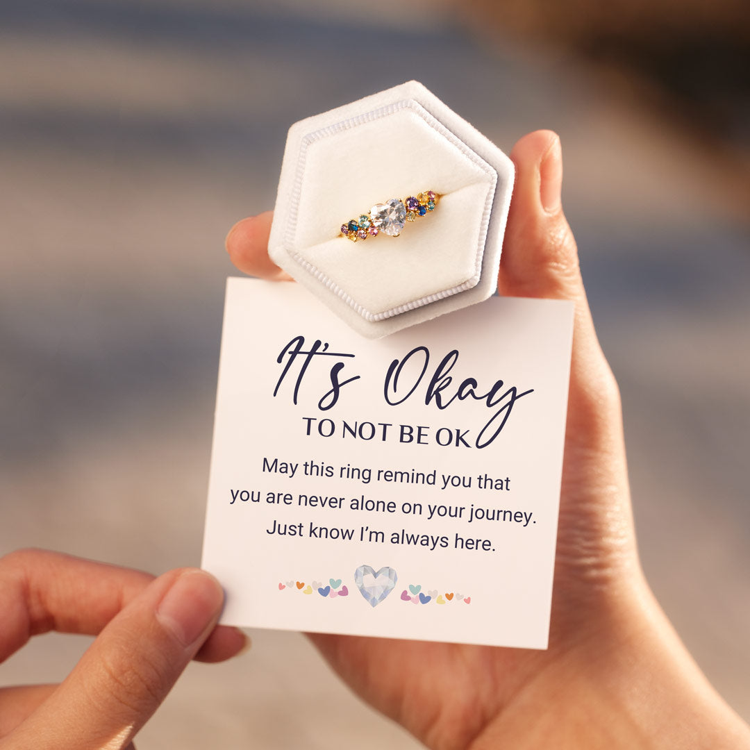 It's Okay Heart Diamond Ring