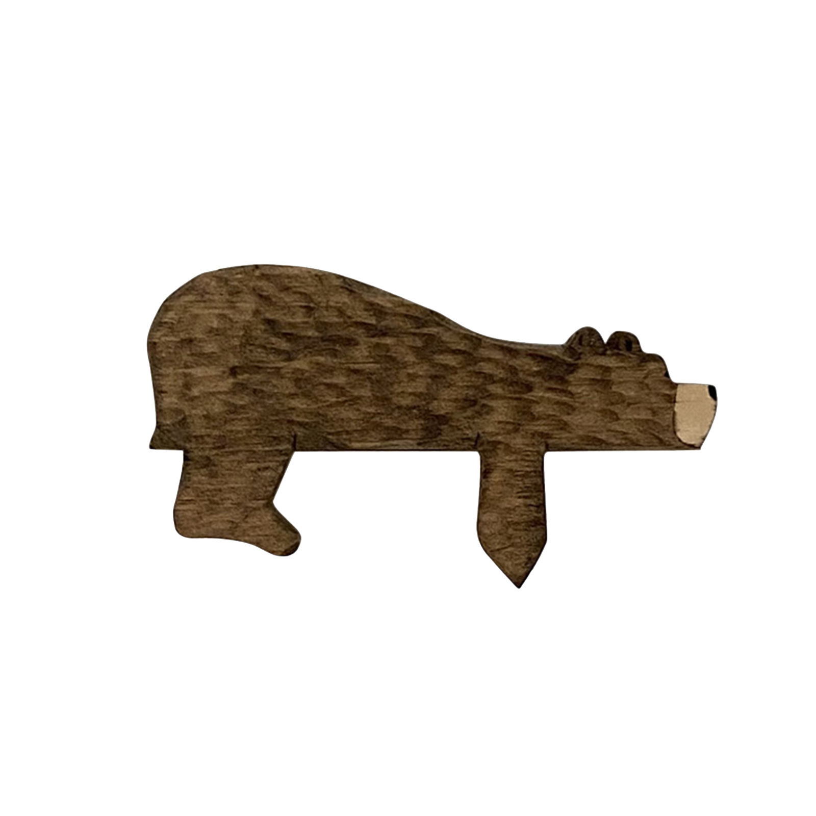 Wooden Lying-Down Bear Door Topper
