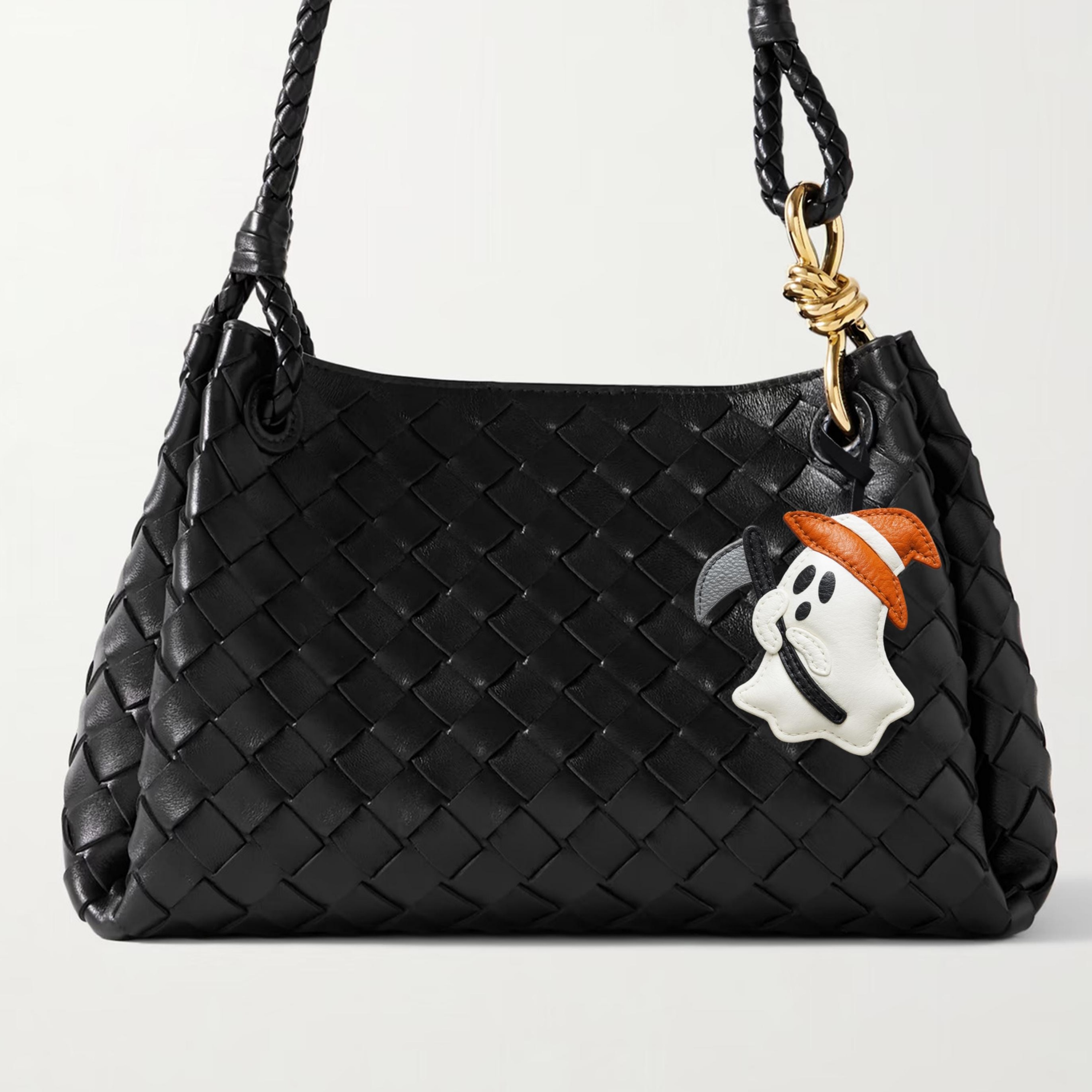 Handcrafted Leather Ghost Bag Charm