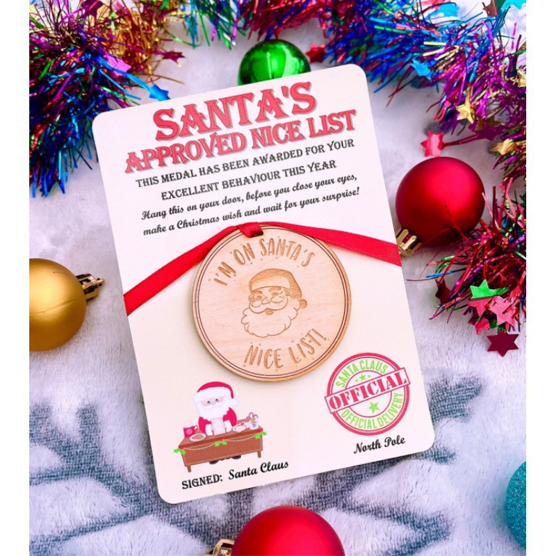 Santa's Nice List Medal – Make Christmas Eve Magical! 🎅