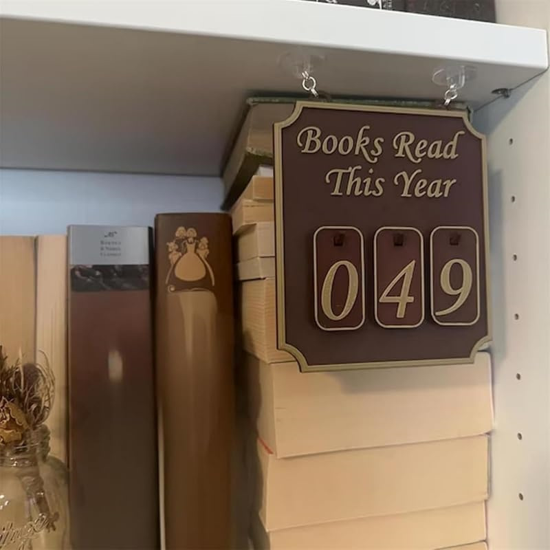 Hanging Bookshelf Counter Bookish Decor Books Read This Year Counter
