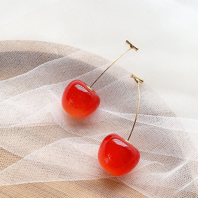🍒 Playful Cherry Drop Earrings - Sweeten Your Look Instantly! 