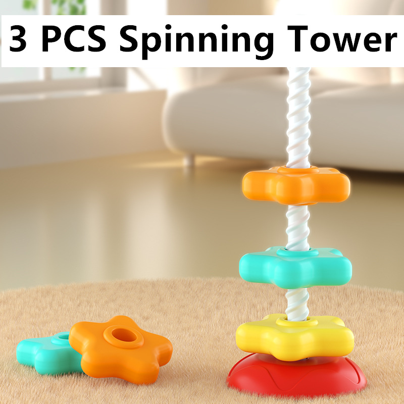 Early Education Spinning Tower - Sensory Toy for Babies