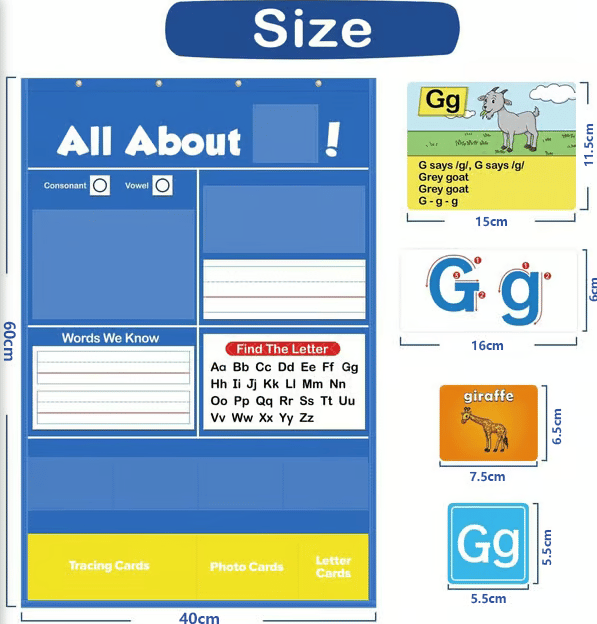 🔥LAST DAY 50% OFF 📚Alphabet Learning Pocket Chart⭐