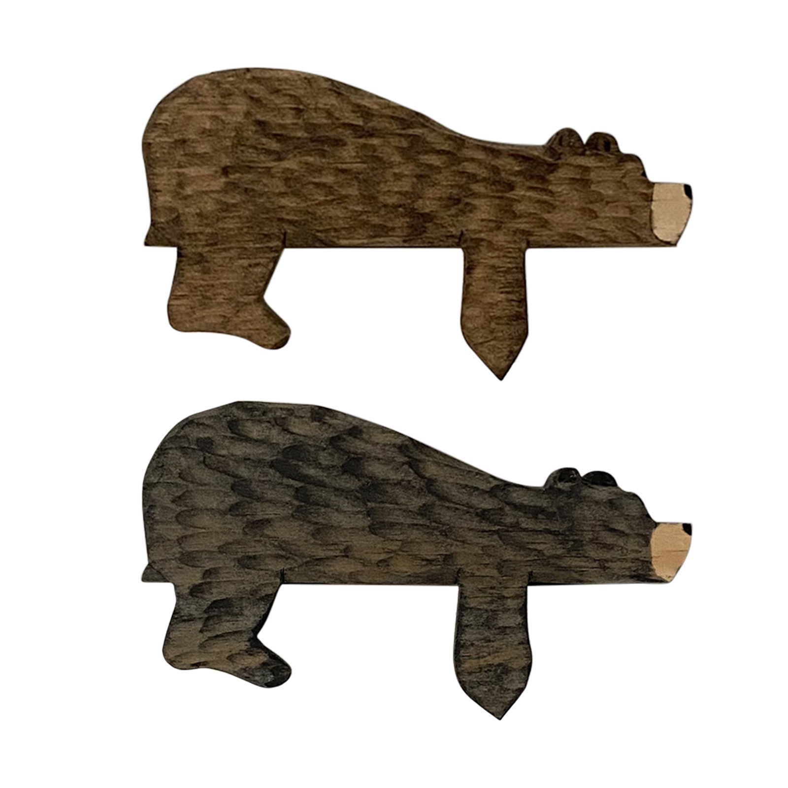 Wooden Lying-Down Bear Door Topper