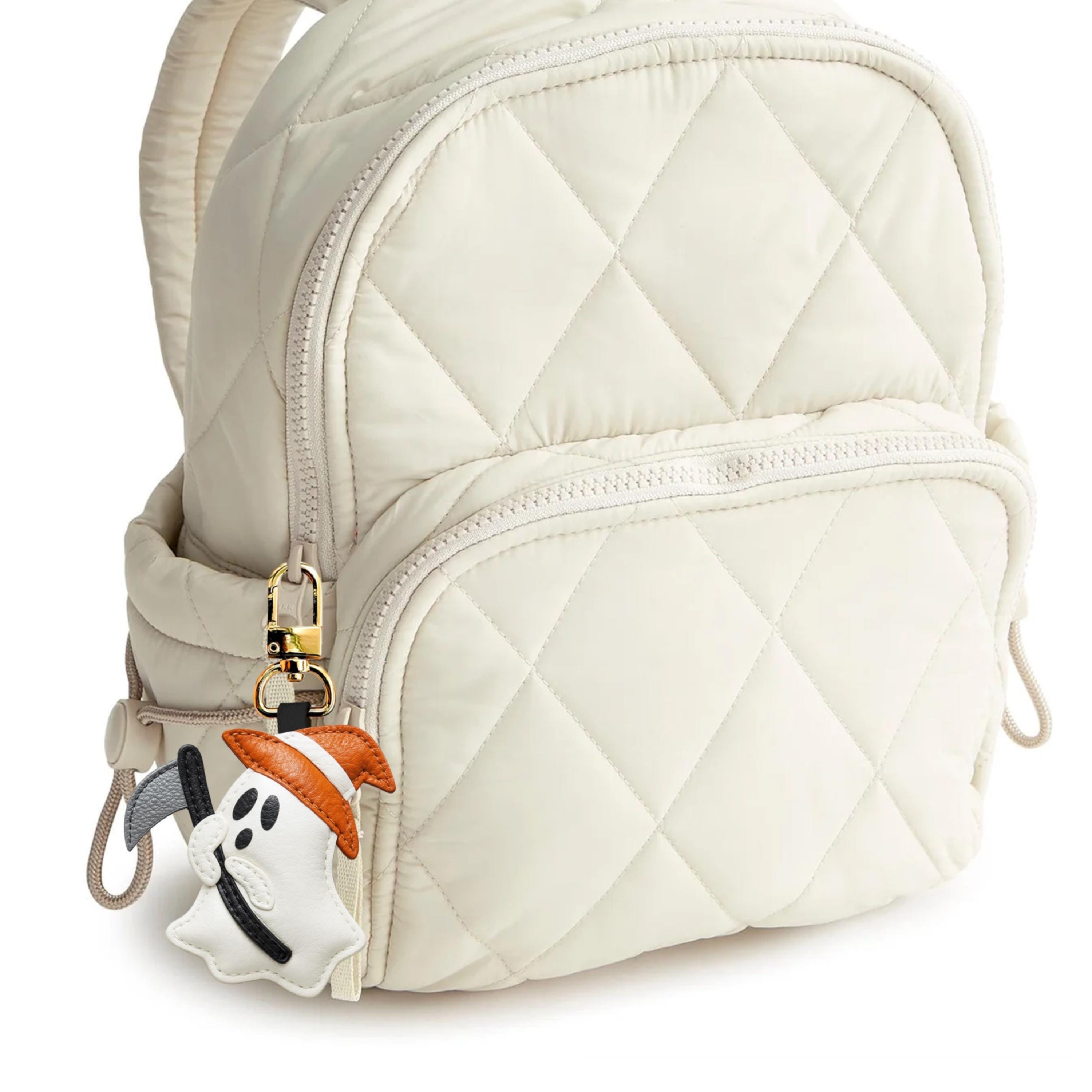 Handcrafted Leather Ghost Bag Charm