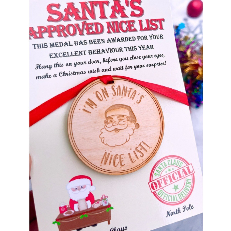 Santa's Nice List Medal – Make Christmas Eve Magical! 🎅