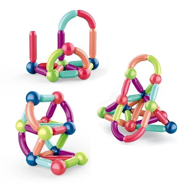 Magnetic Balls And Rods Set Educational Magnet Building Blocks