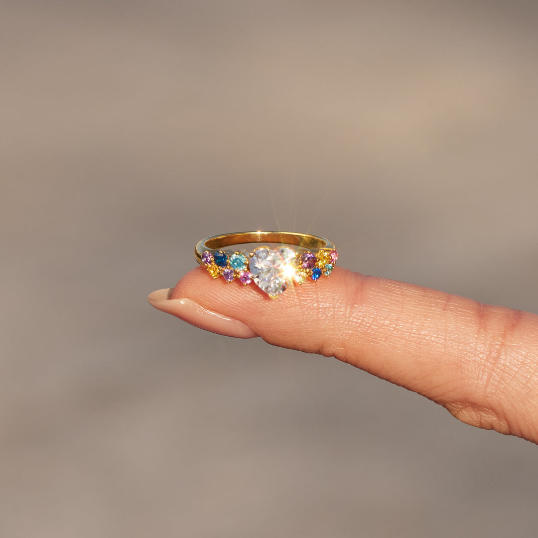 It's Okay Heart Diamond Ring