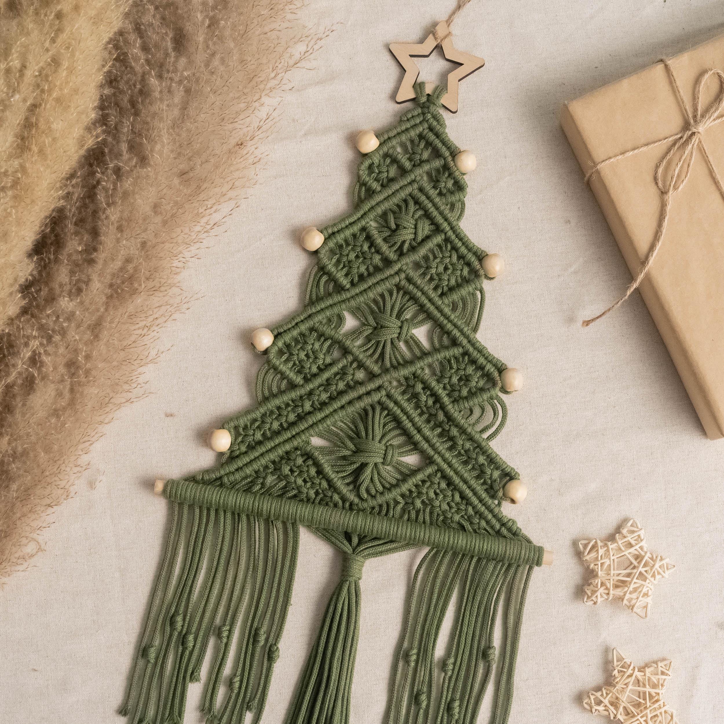 Boho Macrame Christmas Tree Hanging