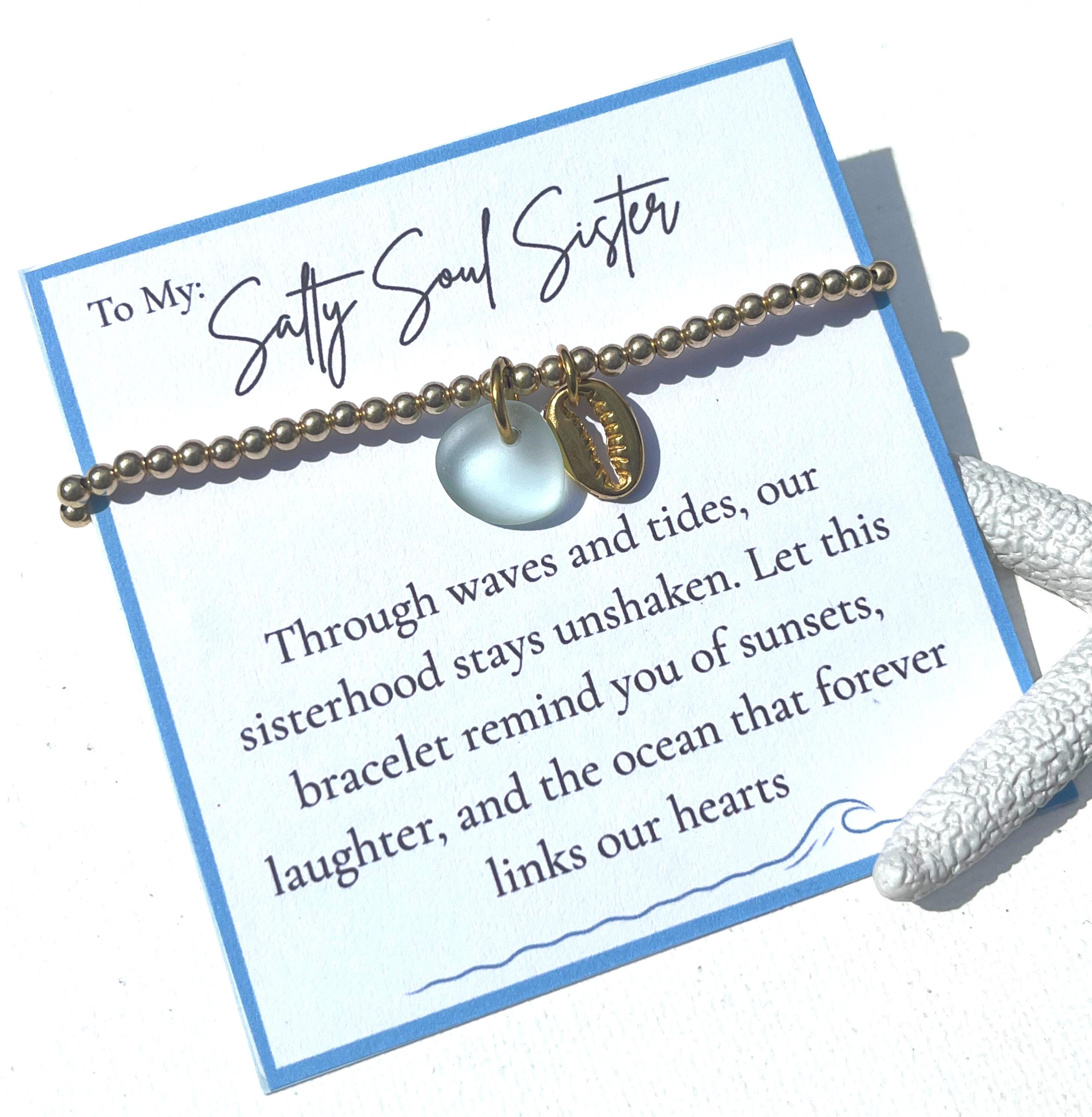 Sister Sea Glass Bracelet