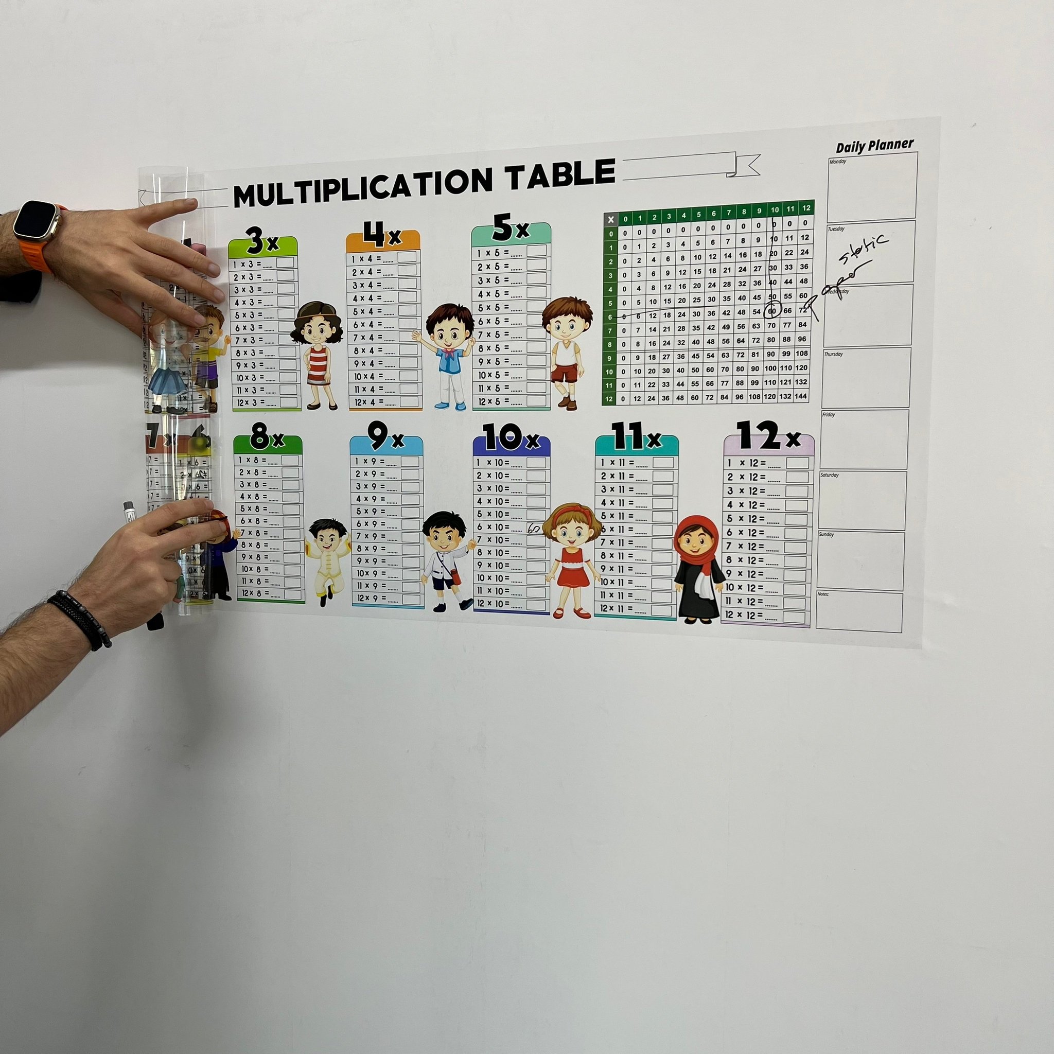 Educational Dry Erase Color Multiplication For Kids