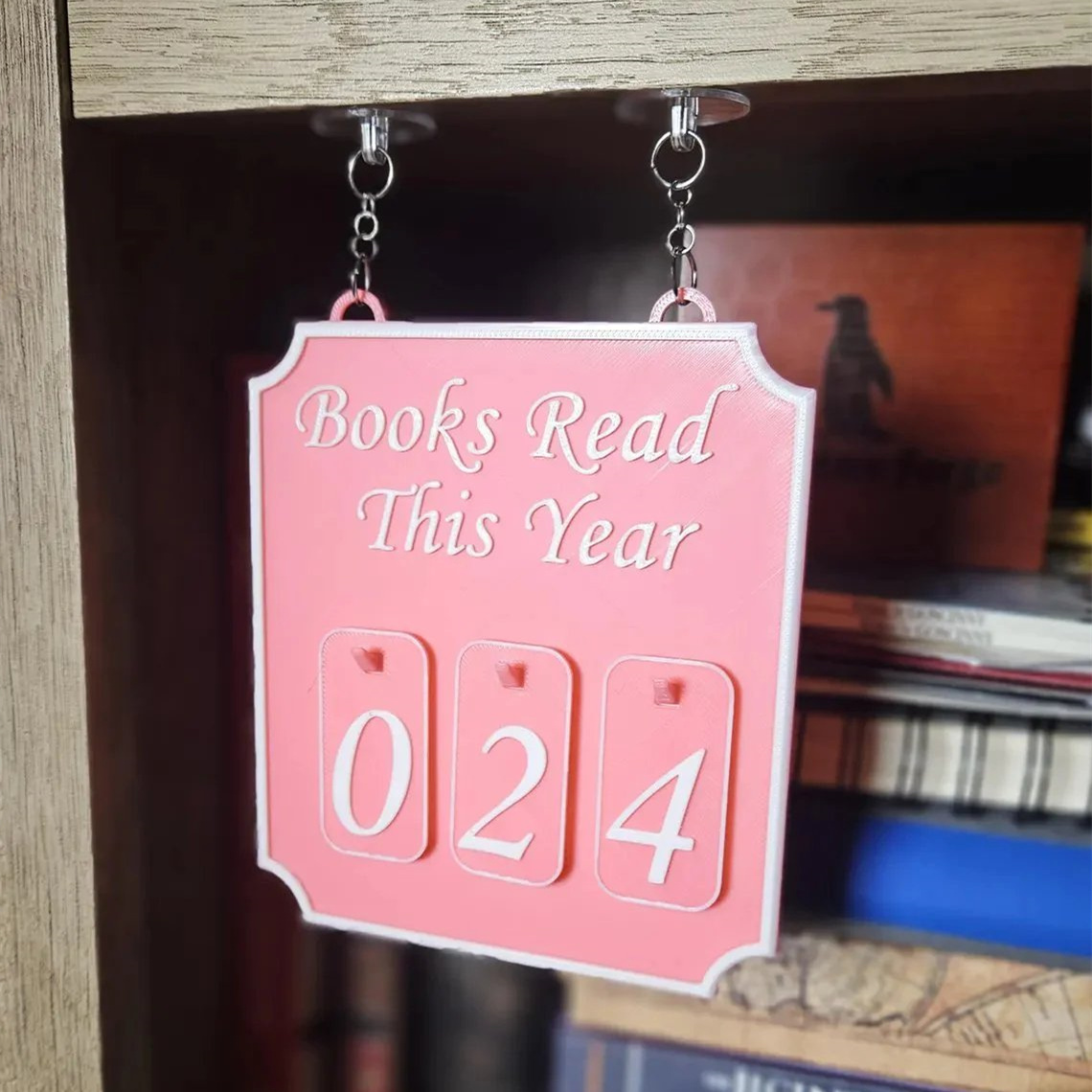 Hanging Bookshelf Counter Bookish Decor Books Read This Year Counter