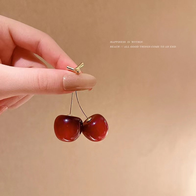 🍒 Playful Cherry Drop Earrings - Sweeten Your Look Instantly! 