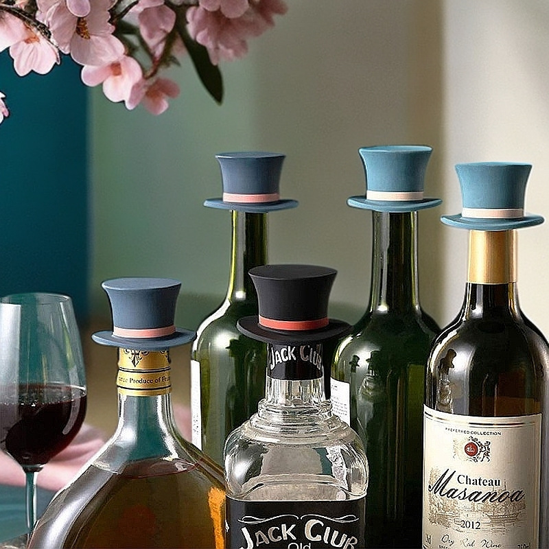 🎩 Classic Hat Wine Stopper - Elegant Seal for Your Fine Wines
