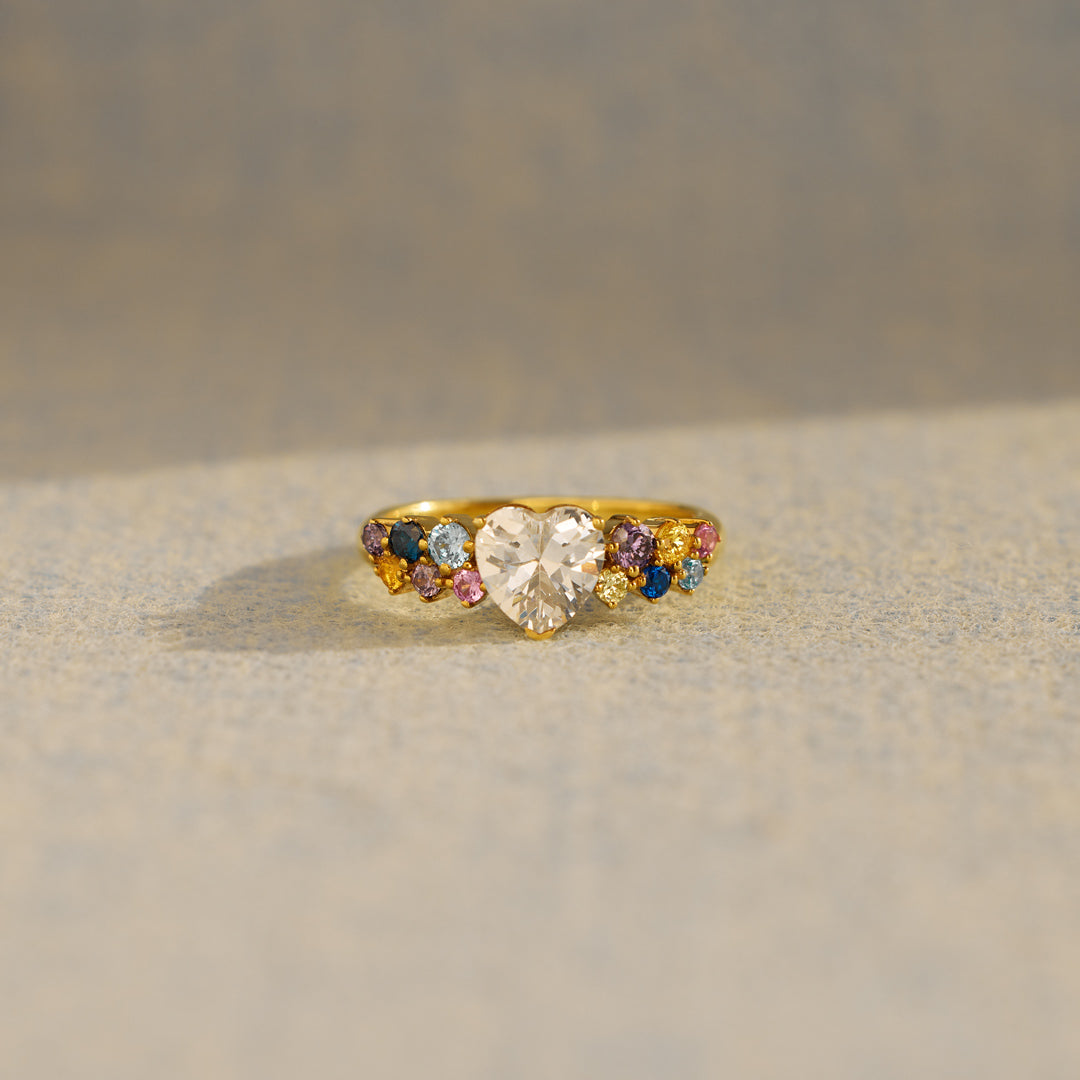 It's Okay Heart Diamond Ring