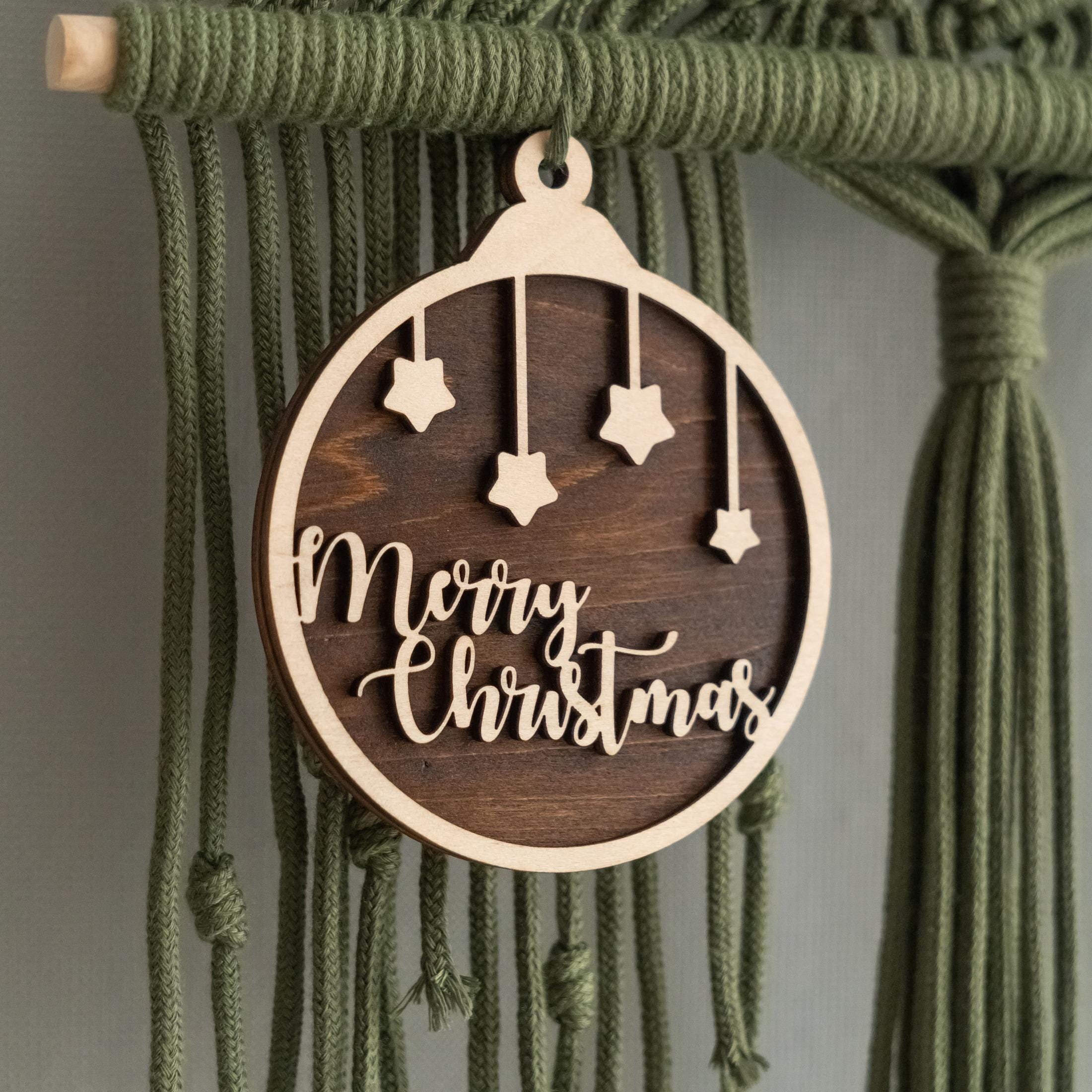 Boho Macrame Christmas Tree Hanging