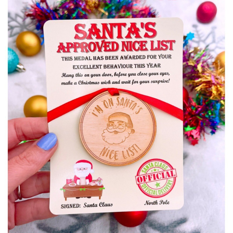 Santa's Nice List Medal – Make Christmas Eve Magical! 🎅