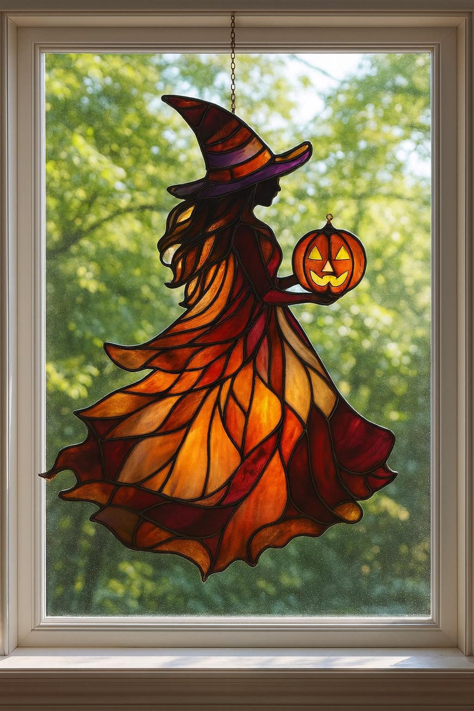 🎃🧙‍♀️Halloween Witch Acrylic Suncatcher Ornament
