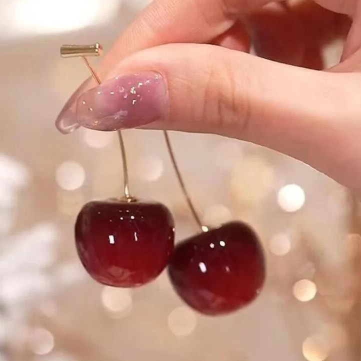 🍒 Playful Cherry Drop Earrings - Sweeten Your Look Instantly! 