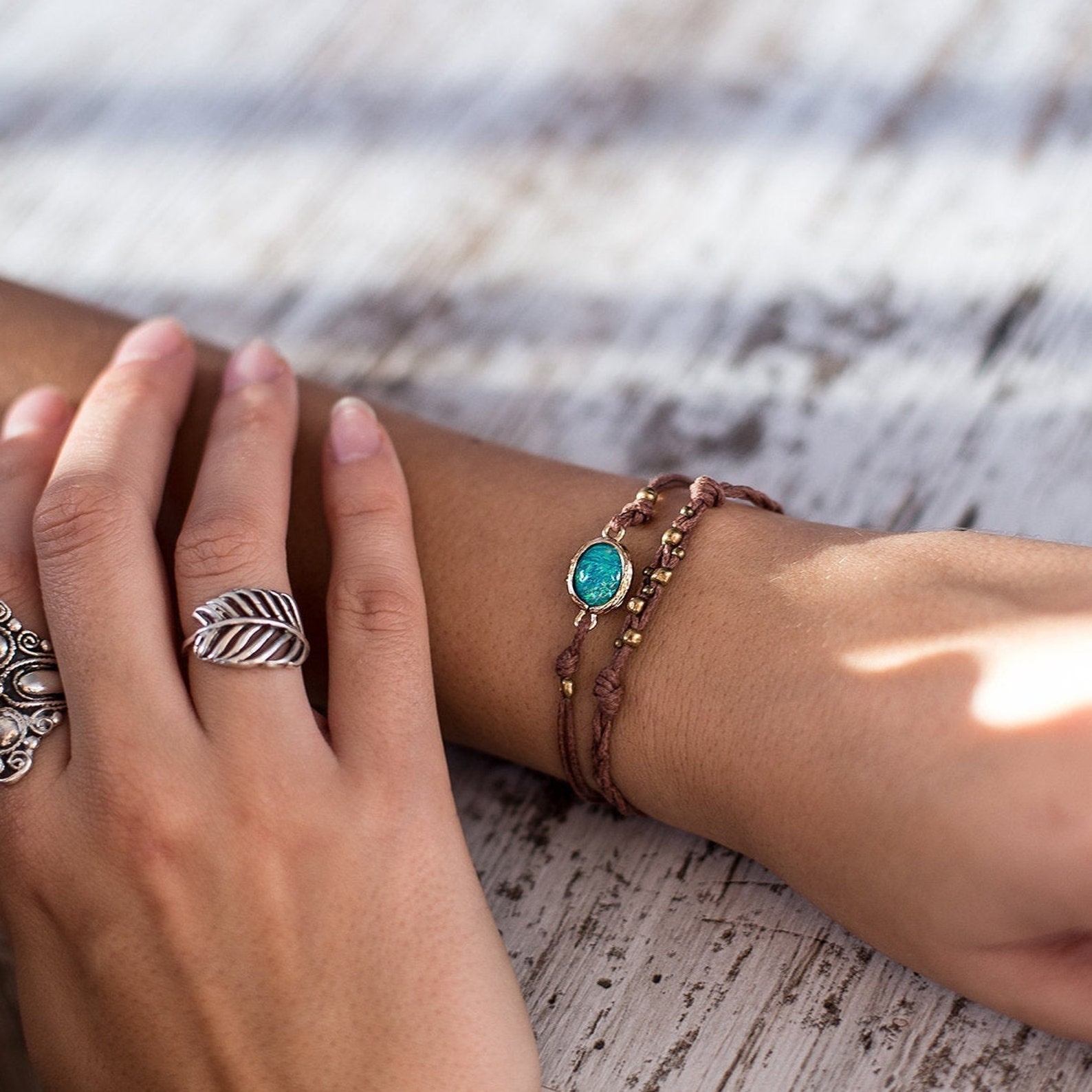 ✨Hawaiian Style Opal Adjustable Bracelet