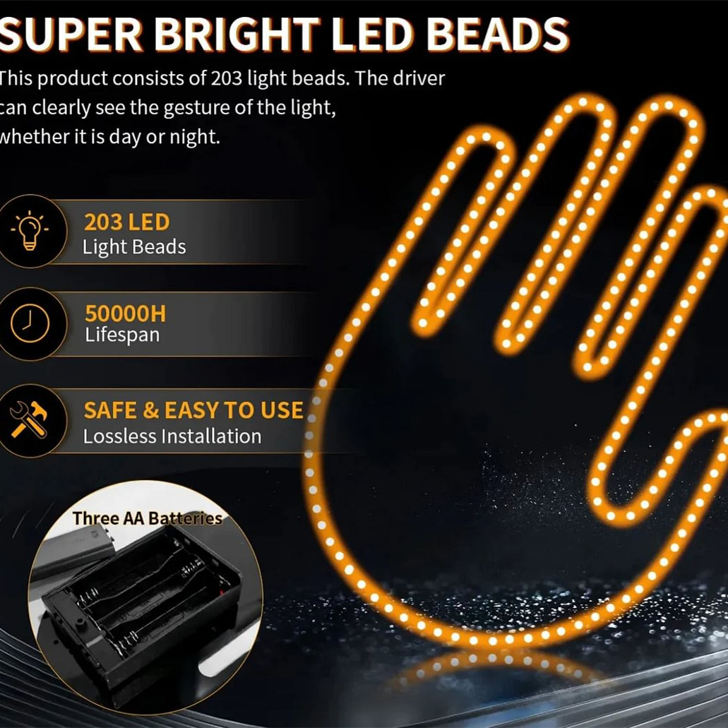 ✨Hot Sale 50% OFF--🤣Express LED Mood Signal Light🚗