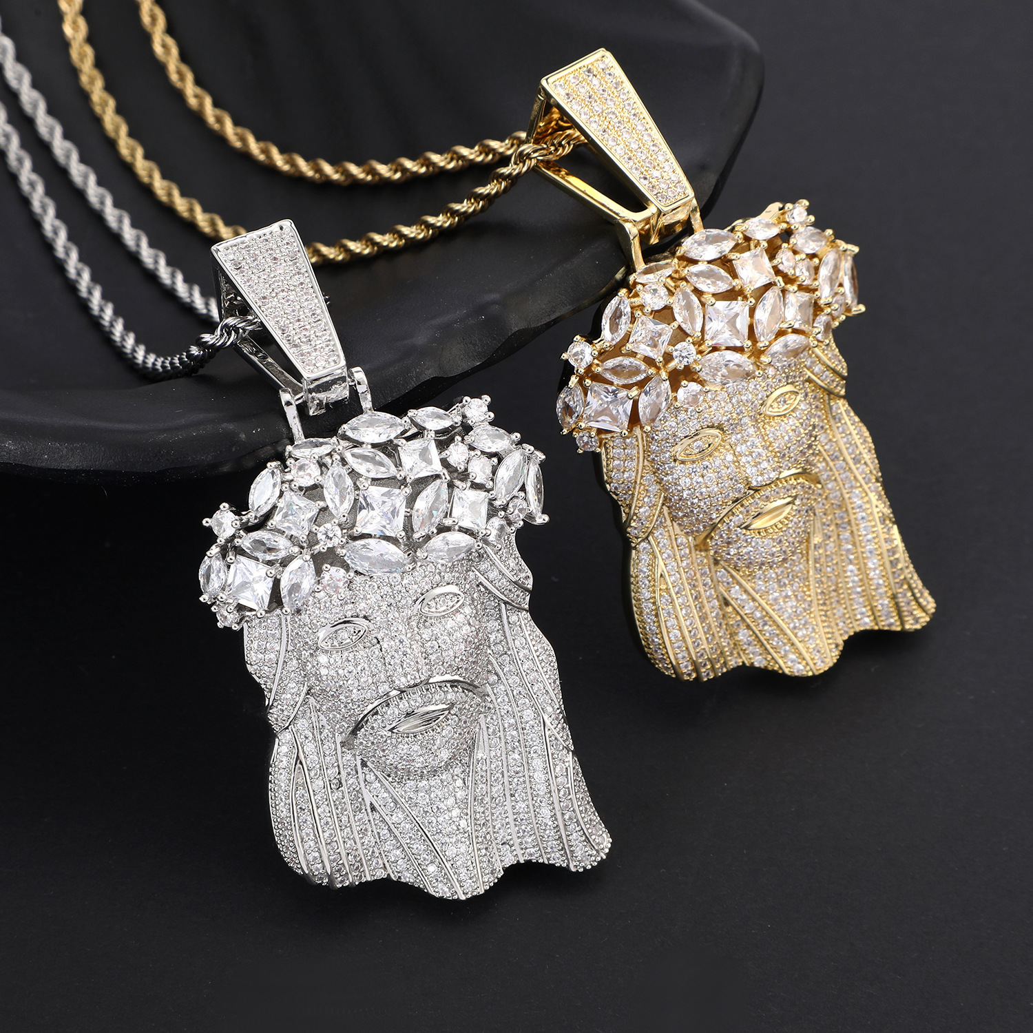 ✨ Divine Light Jesus Necklace: Where Faith Meets Bling